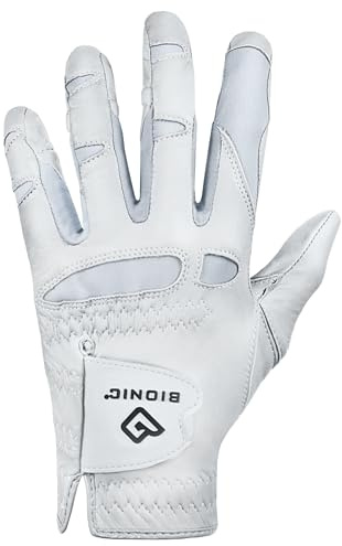 Bionic Women's StableGrip with NaturalFit 2.0 Cabretta Leather Golf Glove (Medium, Left)