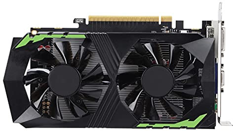 DDR5 Graphics Card, 128bit 4GB Gaming Graphics Card, Dual Fans with Low Noise and Quiet Work, 900MHz 3D API DirectX 12, PCI Express 2.0, For Games and Multimedia, for Desktop Computer