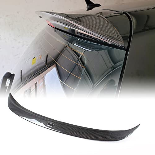 JCING Carbon Fiber Heckspoiler Passt für Volkswagen VW Golf 6 VI MK6 Standard Hartchback 2010 2011 2012 2013 Dachfenster Top Wing Lip (Nicht für GTI riR/R20)