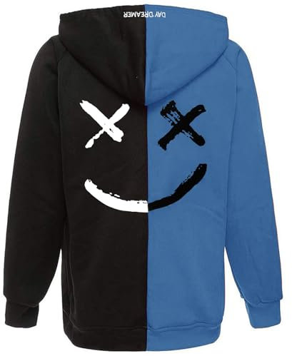 XIAOYAO Hoodie Herren Techwear Kapuzenpullover Hip Hop Long Sleeve Streetwear Urban Pullover Unisex Casual Sportlich