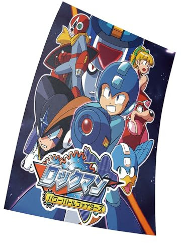 Mega Man Space Background Poster Größe 11 x 17(28 x 43 cm) Dekorative Rahmenloses Kunst Geschenk Leinwand Poster
