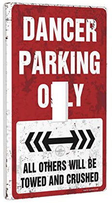 CakJuice Copertura per interruttore della luce Decorativo Ballerino Solo Parcheggio Interruttore Copertura Placca A Parete Copertura Singolo Interruttore Placca Da