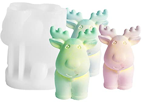 Elch Silikonform Hirsch Form Kerze Formen Seifenform Fondant Formen Schokoladenform Gießformen Geschenke Für Familie Und Freunde