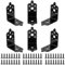 6 Pcs Équerre Plate, Antiquité Noir Connecteur Plat, Vintage à 90 Degrés L-Forme Support d'Angle, Angles de la Fenêtre, Équerre pour Meubles, Pour Meubles en Bois, Tables, Chaises Déco