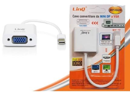 OISE ART STORE Trade Shop - Adaptador Convertidor de Cable Mini Displayport Mini DP a Vga Monitor Mdp-vga226 -