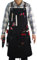 Stenffy Work Apron, Canvas, Adjustable Weight, Tool Aprons with Multiple Pockets, Adjustable Zipper, Metal Ring, Tape Measure Clip for Men Women 27In*36In (Black)