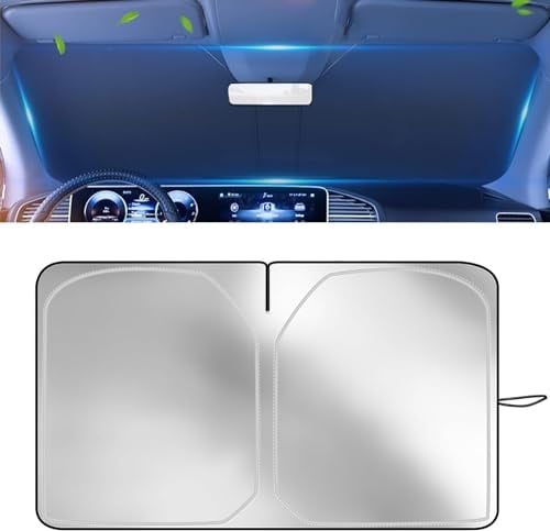 Parasole per parabrezza, protezione solare per auto, parabrezza interno, copertura per parabrezza, parasole anteriore, parabrezza per estate autoadesivo protezione dal calore pieghevole 142 x 80