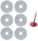 Mop Refill 6PCS Mop Head Replacement for Spin and Clean Mop Microfiber Mop Head Refill for Home, Office and Commercial Use