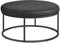 SONGMICS HOME LUIZ Kollektion - Couchtisch rund, Wohnzimmertisch, Oberteil wendbar, Beistelltisch, Sitzhocker, Stahlrahmen bis 300 kg belastbar, für Wohnzimmer, tintenschwarz LOM078B01