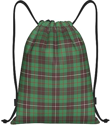 KWQDOZF Kordelzug-Rucksack String Bag Fraser Hunting Ancient Tartan Sackpack für Sport Gym Medium