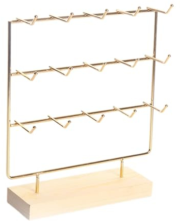 UxicRuya Support Organisateur de Boucles d'oreilles à 3 Niveaux, Support Organisateur de Bijoux pour Magasin Vitrine