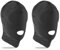 FUIPVGI 2 Stück Kapuzenmaske, Atmungsaktiv Elastisch Offener Mund Keine Augen Bondage Maske, Gesichtsmaske für Erwachsene für Cosplay Kostüm Karneval Halloween Weihnachten Verkleidung (schwarz)
