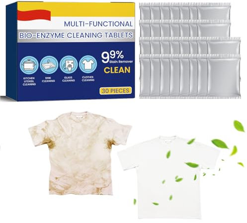 Bio Enzyme Cleaning Tablets,Multi-Functional Bio-Enzyme Cleaning Tablets,Kitchen All Purpose Cleaning Powder,Multi Functional Bio Enzyme Cleaning Tablets Applies to for Clothes/Cooktops