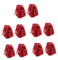 Milisten 10 Paar Glitzerbommeln für Cheerleader Zubehör für Sportspiele Cheerbie Cheerleading-Pompons Cheerleading pom poms Cheerleading kit Cheerleader-Zubehör Requisiten mit Griff rot