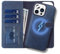 TYPEDX For iPhone 16 Wallet Case, 2-in-1 Detachable, Shockproof Protective Leather Flip Folio Book Cover, Card Slots Stand Feature Magnetic Closure Compatible with MagSafe Wireless Charging (Blue)