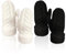 UILYNIU 2 Paar Frauen Winter Gestrickte Fausthandschuhe Plüschfutter, Warme Winterhandschuhe Winddicht Fingerlose Handschuhe für Damen Mädchen, Strickhandschuhe für Radfahren Skifahren (2 Farben)
