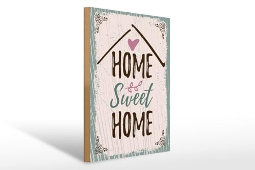 mrdeco Holzschild 30x40cm Home sweet home Holz Schild
