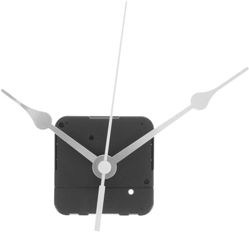 KOMBIUDA Mécanisme Horloge Inversé Mécanisme Mouvement Horloge Anti-Horaire À Piles pour Remplacement Et Création DIY Kit avec 3 Aiguilles 5.50 X 5.50 X 3.00 Cm
