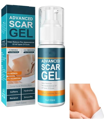 Gel di Cicatrice in Silicone,Gels per Cicatrici,Gel Riparatore per Cicatrices,Crema Eliminatrice Per Cicatrici,Crema per La Riparazione Della Cicatrice per Cicatricis Nuove e Vecchie