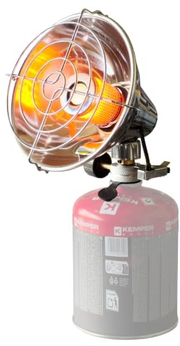 GARDINGER Kartuschen Camping Heizstrahler Heat Hunter 1,8 kW Piezo