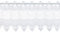Plauener Spitze by Modespitze, Store Bistro Gardine Scheibengardine mit Stangendurchzug, hochwertige Stickerei, Höhe 28 cm, Breite 176 cm, Weiß