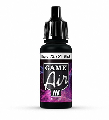 Vallejo Game Air Farbe 17 ml, Grundfarbe schwarz