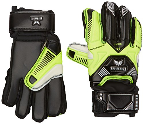 erima Torwarthandschuhe Tec-Lite Hardground, Neon Gelb/Schwarz, 4