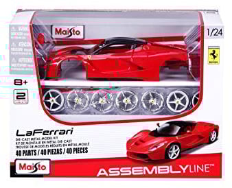 Maisto 39129 - 1:24 Bausatz LaFerrari, Schwarz / Rot
