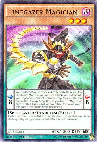YU-GI-OH! - Timegazer Magician (SP15-EN011) - Star Pack ARC-V - 1st Edition - Common by