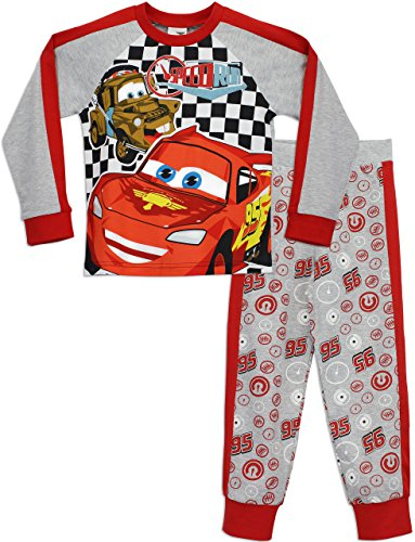 Disney - Ensemble de pyjama - Personnage - Manches Longues - Garçon Multicolore Bigarré CARS - 6 -7 ans