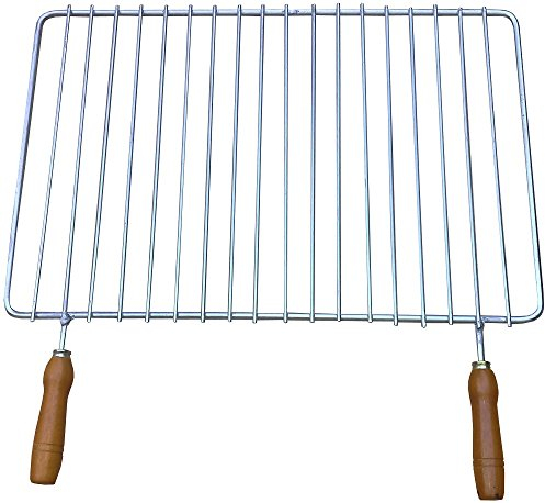 Solsun 43880 – verzinkt Grillrost für BBQ, 52 x 40 x 2 cm, silber