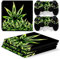 Morbuy PS4 Pro Skin Vinyl Autocollant Sticker Decal pour Playstation 4 Pro Console and 2 Dualshock Manette Set (Bling Leaves)