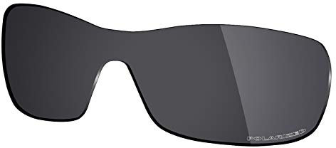 Mryok Ersatzgläser für Oakley Antix - Options, Schwarz (Korrosionsschutz gegen Meerwasser polarisiert - Stealth Black), Einheitsgröße