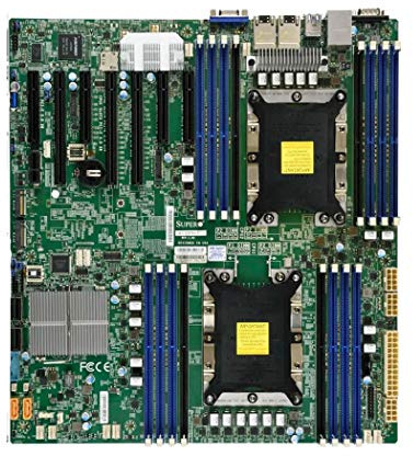 Supermicro, X11DPH-T, Server/Arbeitsplatz-Motherboard, LGA 3647 (Socket P) Intel® C624, erweitertes ATX