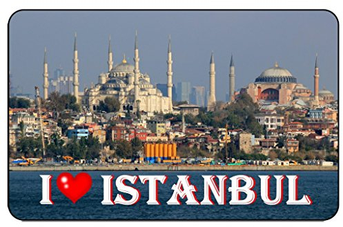 Cadora Magnetschild Kühlschrankmagnet I Love Istanbul I
