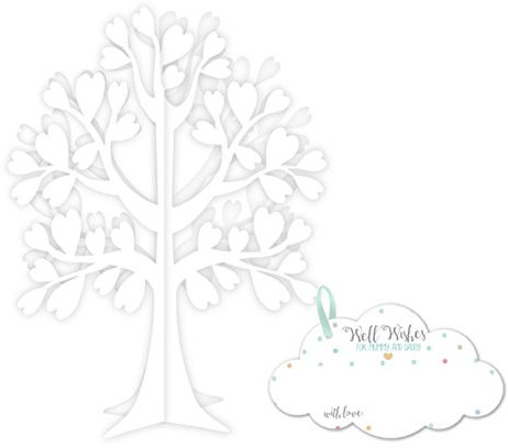 Club Green Arbre à souhaits Blanc 10 x 47 x 38 cm
