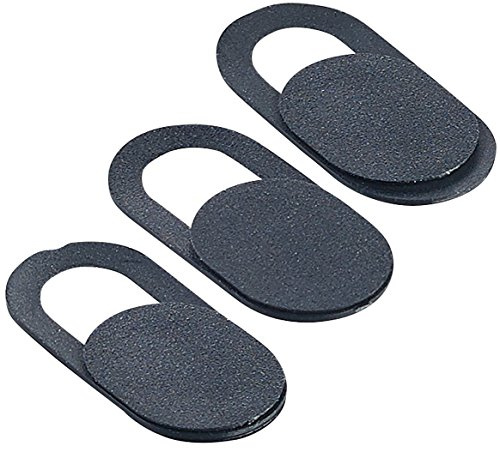 PEARL Kameraabdeckung: 3er-Set Webcam-Abdeckung für Laptops, iMacs & MacBooks, selbstklebend (Webcam Cover, Handy-Kamera-Abdeckung, am)