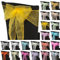 Trimming Shop 25pcs Bright Gold Organza Sashes for Chairs Wider Sash Fuller Bow Chair Cover Bow Sashes for Wedding, Birthday, Reception, Anniversary Party Decoration, 17x280cm
