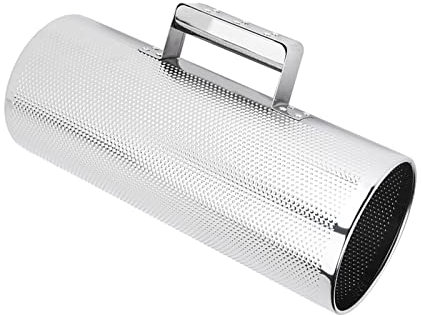Alomejor Guiro Profesional, 5 x 12,8 '' Guiro Shaker de Acero Inoxidable con Instrumento de percusión con raspador