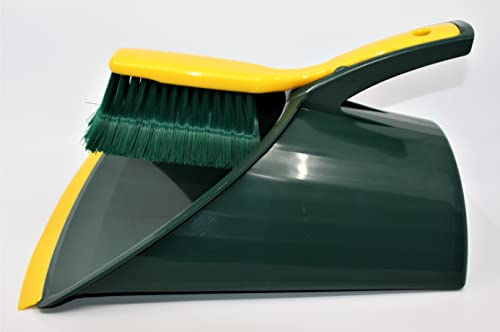 MAAJ KRALLEN KEHRGARNITUR + HANDFEGER MIT AUFFANGBEHÄLTER - WIE ZU OMAS ZEITEN - MADE IN GERMANY