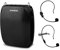 ZOWEETEK Amplificatore vocale senza fili, amplificatore vocale per insegnanti con 2 microfono (wireless e cavo), 10 W 1800 mAh, amplificatore portatile per aula guida, riunioni e attività all'aperto