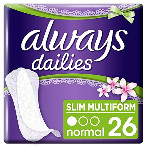ALWAYS Incontinence Dailies Flexistyle Slim Liners Comfort Scented 26's