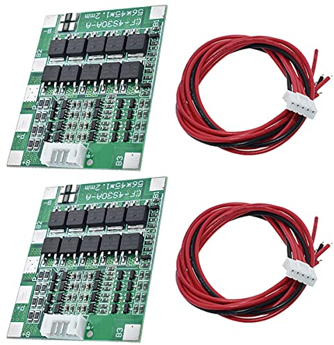 Youmile 2PACK PCB Protection Board 30A 14.8V Li-ion Lithium 18650 Battery BMS Packs Integrated Circuits Module