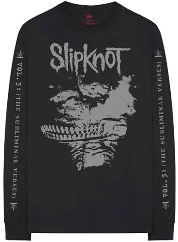 Slipknot T-Shirt, Subliminal, Verses Band, Logo, offiziell, Schwarz, langärmlig, Unisex