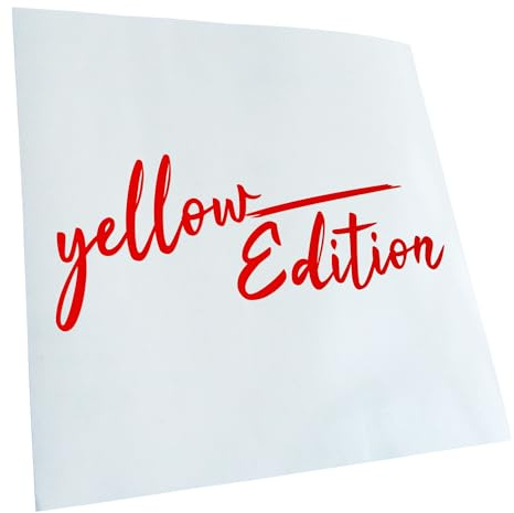 Kiwistar - Autoaufkleber - Yellow Edition Gelb - Neongelb - 20x8cm - Aufkleber Auto, Laptop, Fahrrad, LKW, Motorrad mehrfarbig JDM Decal Racing