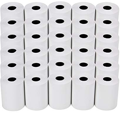 50x Thermorollen 57mm x 12mm x 15m Bonrollen Thermopapier Additionsrollen, Ersatz-Papierrollen, Kassenrollen