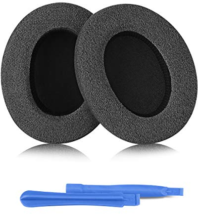 ELZO Coussinets de Rechange pour Audio-Technica ATH M50XBT M50X M40X,HyperX Cloud/Flight/Alpha/Stinger SteelSeries Arctis 7X/9X/Pro Sony MDR V6/V7 Coussinets de Rechange pour Casque Audio