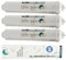 Desineo 3X Filtre à Eau pour Réfrigérateur Cartouche filtrante Compatible Tout Frigo Americain Ou Standard