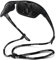 MEETSUN Gafas de Sol Deportivas Polarizadas para Hombres y Mujeres Pesca Ciclismo Béisbol Correr y Conducir Protección UV400 - Negro/Gris