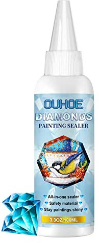 Peinture Diamant à séchage Rapi- Colle d'art 5D pour Peinture Diamant - Tenue permanente et Brillance pour Art Diamant, Accessoires Peinture pour Loisirs créatifs